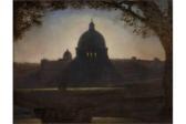 HAUSCHILD Maximilien Albert View Of San Carlo Al Corso From Villa Medici HAUSCHILD Maximilien Albert View Of San Carlo Al Corso From Villa Medici
