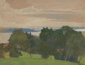 HAUSHOFER Alfred Chiemsee Landschaft. HAUSHOFER Alfred Chiemsee Landschaft.