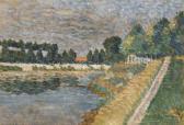 HAYET Louis Paysage En Bord De Riviere HAYET Louis Paysage En Bord De Riviere