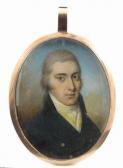 HAZLEHURST Thomas A Gentleman, Head And Shoulders, Facing Right, Wearing A Green Coat HAZLEHURST Thomas A Gentleman, Head And Shoulders, Facing Right, Wearing A Green Coat