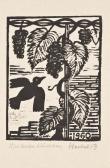 HECKEL Erich Jahresblatt: Vogel Und Trauben HECKEL Erich Jahresblatt: Vogel Und Trauben
