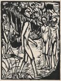 HECKEL Erich Männer Am Strand HECKEL Erich Männer Am Strand
