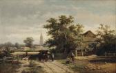 HEEREBAART Georgius An Ox-drawn Cart On A Country Path HEEREBAART Georgius An Ox-drawn Cart On A Country Path