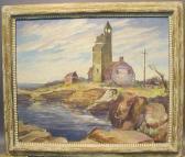 HELLER Maxwell L. Lighthouse And Telephone Poles HELLER Maxwell L. Lighthouse And Telephone Poles