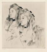 HELLEU Paul Cesar Five Studies Of Hélène HELLEU Paul Cesar Five Studies Of Hélène
