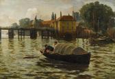 HEMY Charles Napier Gate House, Putney Bridge, The Thames, London HEMY Charles Napier Gate House, Putney Bridge, The Thames, London