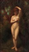 HENNER Jean Jacques Standing Nude In A Landscape HENNER Jean Jacques Standing Nude In A Landscape