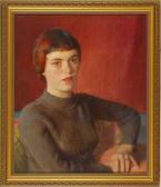 HENSCHE Henry Bust Portrait Of Elizabeth Ross HENSCHE Henry Bust Portrait Of Elizabeth Ross