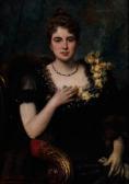 HERBO Leon Portrait Einer Eleganten Jungen Frau HERBO Leon Portrait Einer Eleganten Jungen Frau