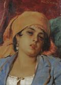 HERBO Leon Portrait Of A Young Woman HERBO Leon Portrait Of A Young Woman
