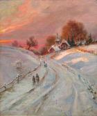 HERZOG Max Sunset Over A Snowy Landscape HERZOG Max Sunset Over A Snowy Landscape