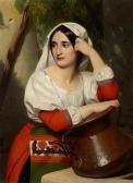 HESSE Alexandre Italian Girl At A Well HESSE Alexandre Italian Girl At A Well