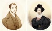 HESSE Alexandre Portraits Présumés De La Marquise Et Du Marquis De Beaumont HESSE Alexandre Portraits Présumés De La Marquise Et Du Marquis De Beaumont