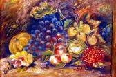 HESTER E. Fruit On A Stone Ledge HESTER E. Fruit On A Stone Ledge