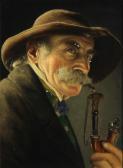 HEUSER Christian An Old Gentleman With A Pipe; An Elderly Woman Wearing A Fur Hat (a Pair) HEUSER Christian An Old Gentleman With A Pipe; An Elderly Woman Wearing A Fur Hat (a Pair)