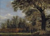 HEYDEN van der Jan A Wooded Landscape With A Figure In A Park HEYDEN van der Jan A Wooded Landscape With A Figure In A Park