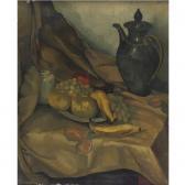 HILBERT Gustav Still Life With Coffee Pot And Fruit HILBERT Gustav Still Life With Coffee Pot And Fruit
