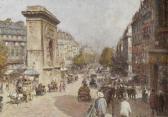 HILLAIRET Anatole Eugene Le Boulevard De Bonne-nouvelle Et La Porte Saint- Denis Par Un Après-midi Ensoleillé HILLAIRET Anatole Eugene Le Boulevard De Bonne-nouvelle Et La Porte Saint- Denis Par Un Après-midi Ensoleillé