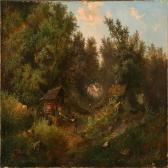 HILLER Lejaren A. Forest Scene HILLER Lejaren A. Forest Scene