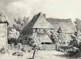 HILLS Robert A Farmyard Scene With Four Piglets HILLS Robert A Farmyard Scene With Four Piglets