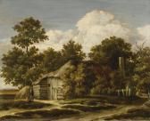 HOBBEMA Meindert A Cottage At The Edge Of A Wood HOBBEMA Meindert A Cottage At The Edge Of A Wood