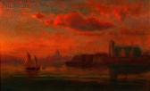 HODGSON Sylvester Phelps Harbor Twilight HODGSON Sylvester Phelps Harbor Twilight