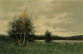 HOEBER Arthur New England Landscape With Pond HOEBER Arthur New England Landscape With Pond
