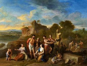 Gerard I Hoet - Landscape With A Mythological Scene