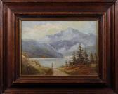 HOFBAUER Arnost Landscape With Lake View HOFBAUER Arnost Landscape With Lake View