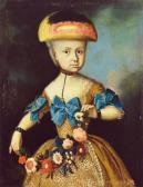 HOFFMAN Georg Andreas Portrait Der Augusta Sophie Johanna Walz HOFFMAN Georg Andreas Portrait Der Augusta Sophie Johanna Walz