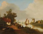 HOFFMANN Georges Johannes Holländische Landschaft HOFFMANN Georges Johannes Holländische Landschaft