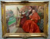 HOGER Rudolf Alfred Scena Di Genere Con Cardinale HOGER Rudolf Alfred Scena Di Genere Con Cardinale