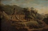 HOLBEIN VON HOLBEINSBERG Therese "kapellemit Freistehendem Kreuz In Landschaft" HOLBEIN VON HOLBEINSBERG Therese "kapellemit Freistehendem Kreuz In Landschaft"