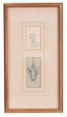 HOLLAND James Architectural Study With Inset Mirror HOLLAND James Architectural Study With Inset Mirror