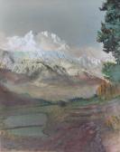 HOLMES George Augustus Indian Mountainous Landscape HOLMES George Augustus Indian Mountainous Landscape