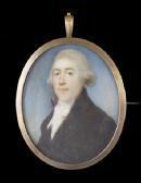 HONE Horace Miniature Portrait Of Joseph Hone (1747-1803) C. 1795 HONE Horace Miniature Portrait Of Joseph Hone (1747-1803) C. 1795