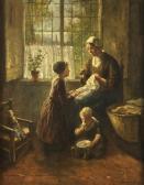 HOOG de Bernard Johann The Sewing Lesson HOOG de Bernard Johann The Sewing Lesson