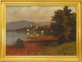 HORST Hanna View Of A Town By A Lake HORST Hanna View Of A Town By A Lake