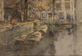 HORTON George Edward A Dutch Canal Scene HORTON George Edward A Dutch Canal Scene