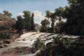 HOSTEIN Edouard Jean Marie Paysage À La Chute D'eau En Ardèche HOSTEIN Edouard Jean Marie Paysage À La Chute D'eau En Ardèche