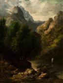 HOYT Albert J. Mountain Landscape HOYT Albert J. Mountain Landscape