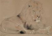 HUGGINS William Resting Lion HUGGINS William Resting Lion