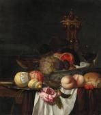 HULSDONCK Gillis Jacobsz. Grapes, Pomegranates And Plums In A Wanli 'kraak' Porselein Bowl,an Orange And A Partly Peeled Lemon On A Pewter Plate, Peaches,cherries, Bread, A Rose, A Roemer, A Silver-gilt Cup And Cover Andtazza On A Draped Ledge HULSDONCK Gillis Jacobsz. Grapes, Pomegranates And Plums In A Wanli 'kraak' Porselein Bowl,an Orange And A Partly Peeled Lemon On A Pewter Plate, Peaches,cherries, Bread, A Rose, A Roemer, A Silver-gilt Cup And Cover Andtazza On A Draped Ledge