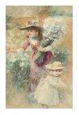 HUMPHREY Maud Girls Collecting Flowers HUMPHREY Maud Girls Collecting Flowers