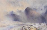 HUNT Alfred William Mount Snowdon Through Clearing Clouds HUNT Alfred William Mount Snowdon Through Clearing Clouds