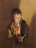 HUNT William Henry Boy Illuminated By Candlelight HUNT William Henry Boy Illuminated By Candlelight
