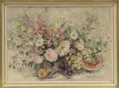 HUTCHISON May Still Life With Flowers And Fruit HUTCHISON May Still Life With Flowers And Fruit