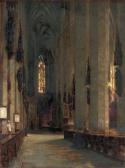 HUTHSTEINER Rudolf A Church Interior HUTHSTEINER Rudolf A Church Interior