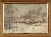 HUYGENS Léon L’’entrée D’’auderghem Par Boitsfort Sous La Neige HUYGENS Léon L’’entrée D’’auderghem Par Boitsfort Sous La Neige