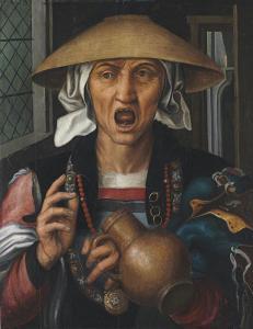 Pieter Huys - A Woman Enraged